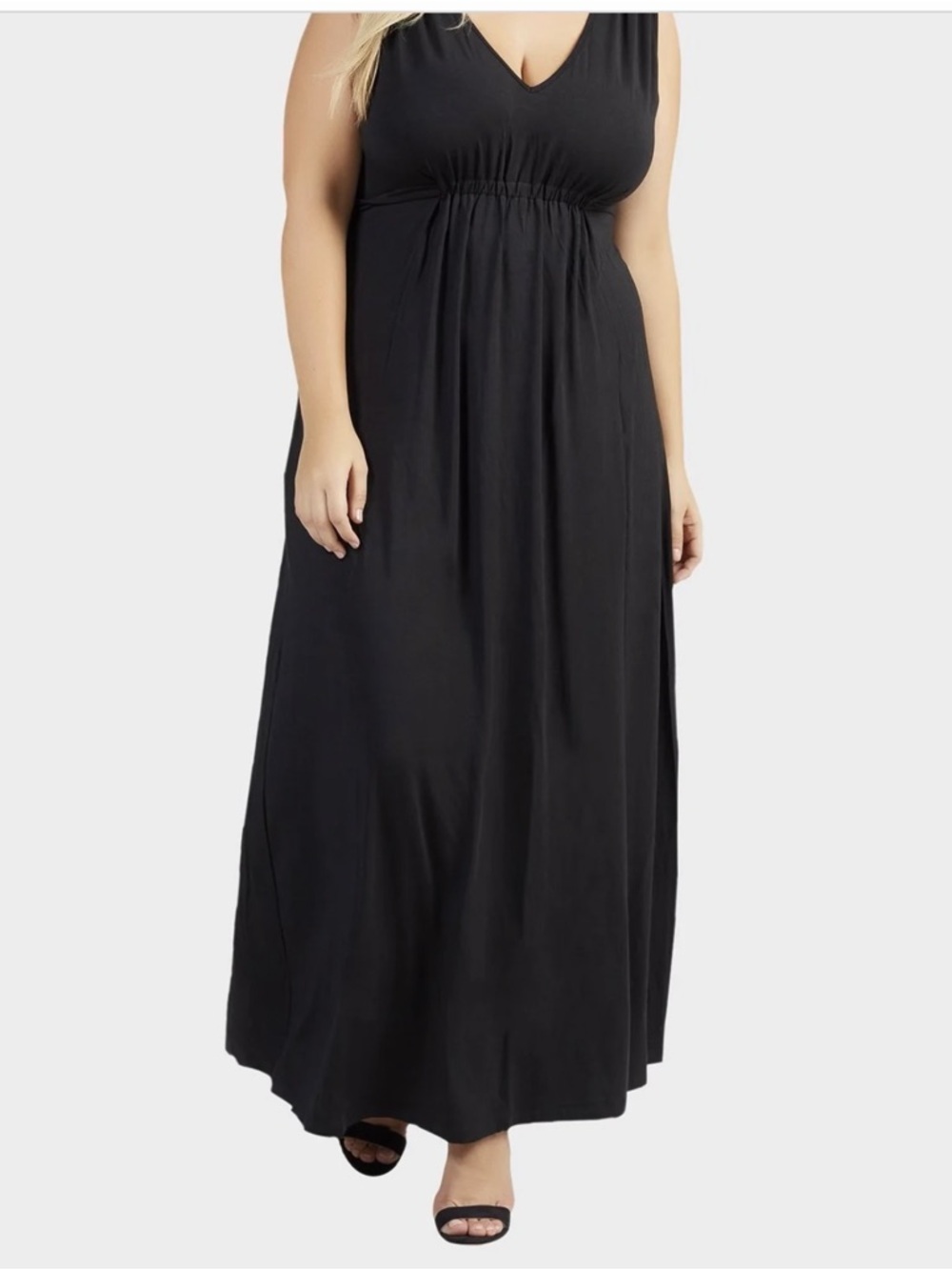 Tart GRECIA PLUS MAXI V-Neck Sleeveless Maxi Dress